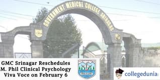GMC Srinagar Reschedules M. Phil Clinical Psychology Viva Voce on February 6; Check Details Here